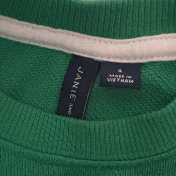 Janie and Jack Green Graphic Sweatshirt - Picture 4 of 5